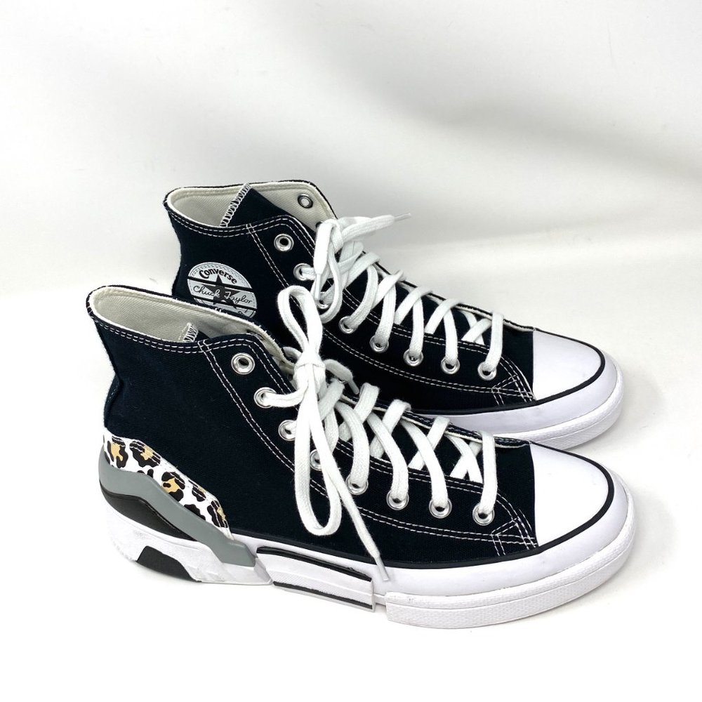 Converse Women's Size 11 566786C CPX70 High Canvas Black White Platform Sneakers - Picture 2 of 10